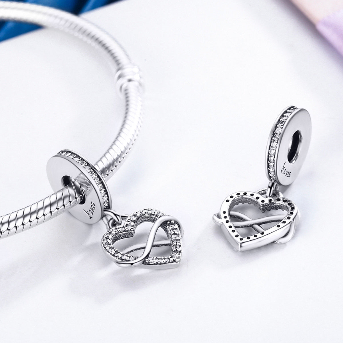 Infinity Heart Pendant Charm - Lullaboo