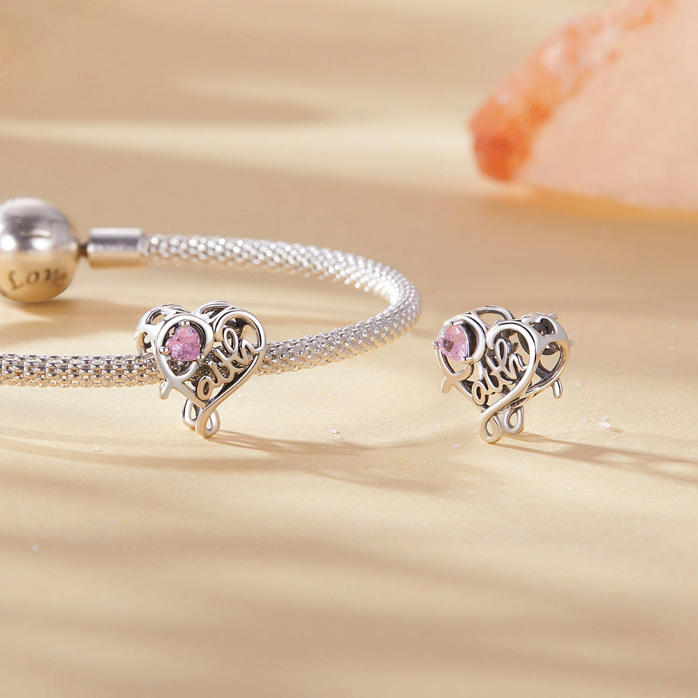 Faith Heart Charm - Lullaboo