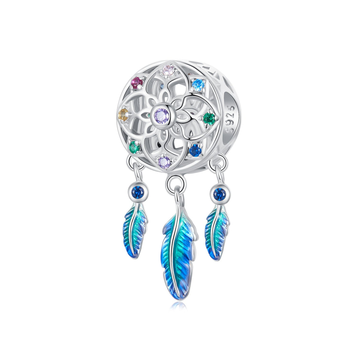 Rainbow Dreamcatcher Charm