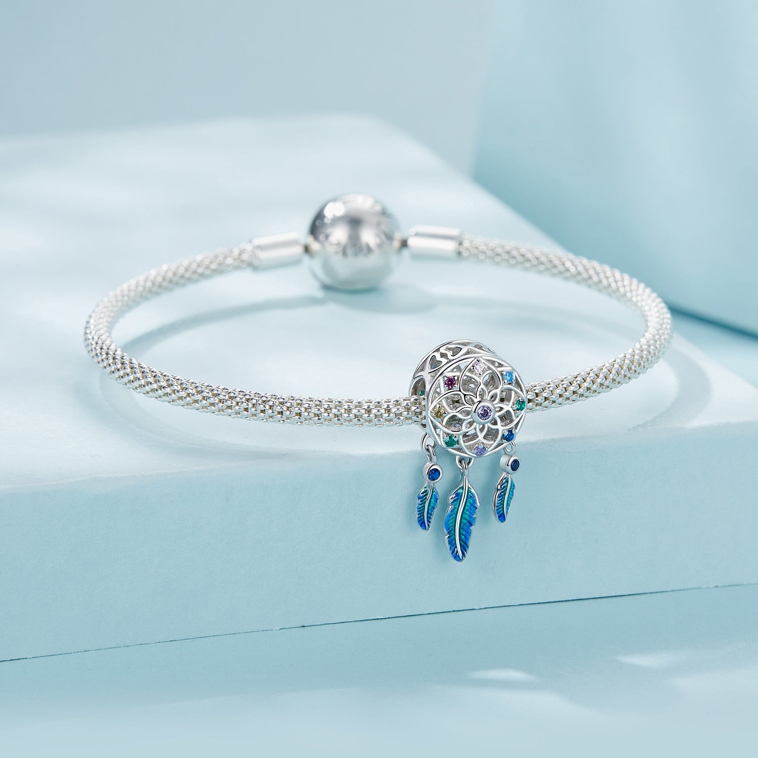 Rainbow Dreamcatcher Charm