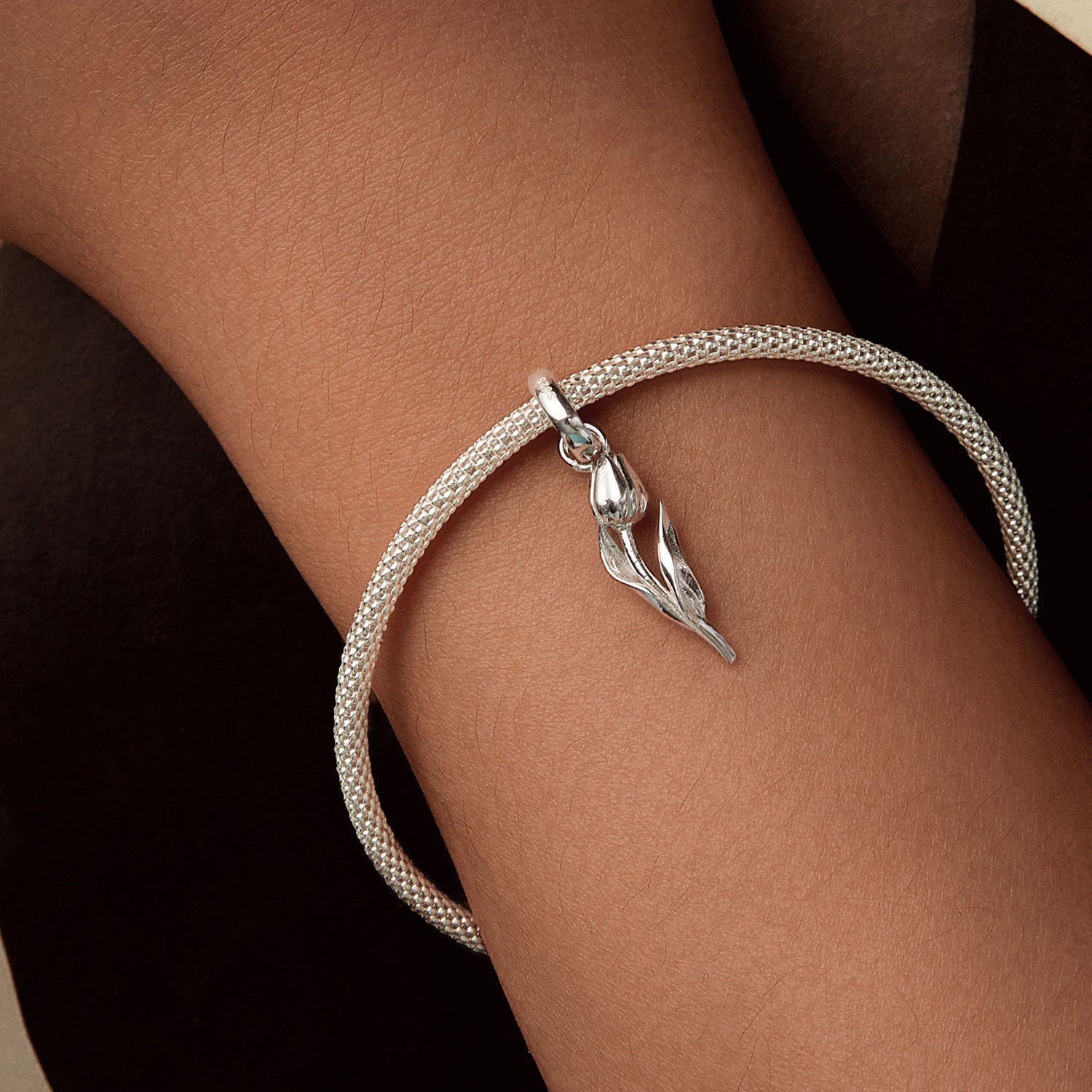 Tulip Flower Dangle Charm