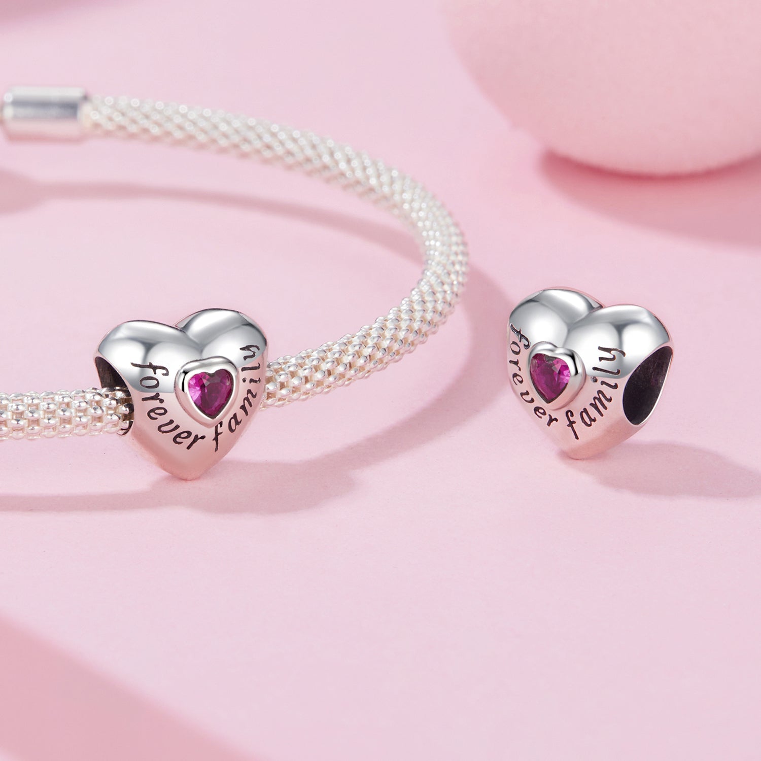 Forever Family Heart Charm