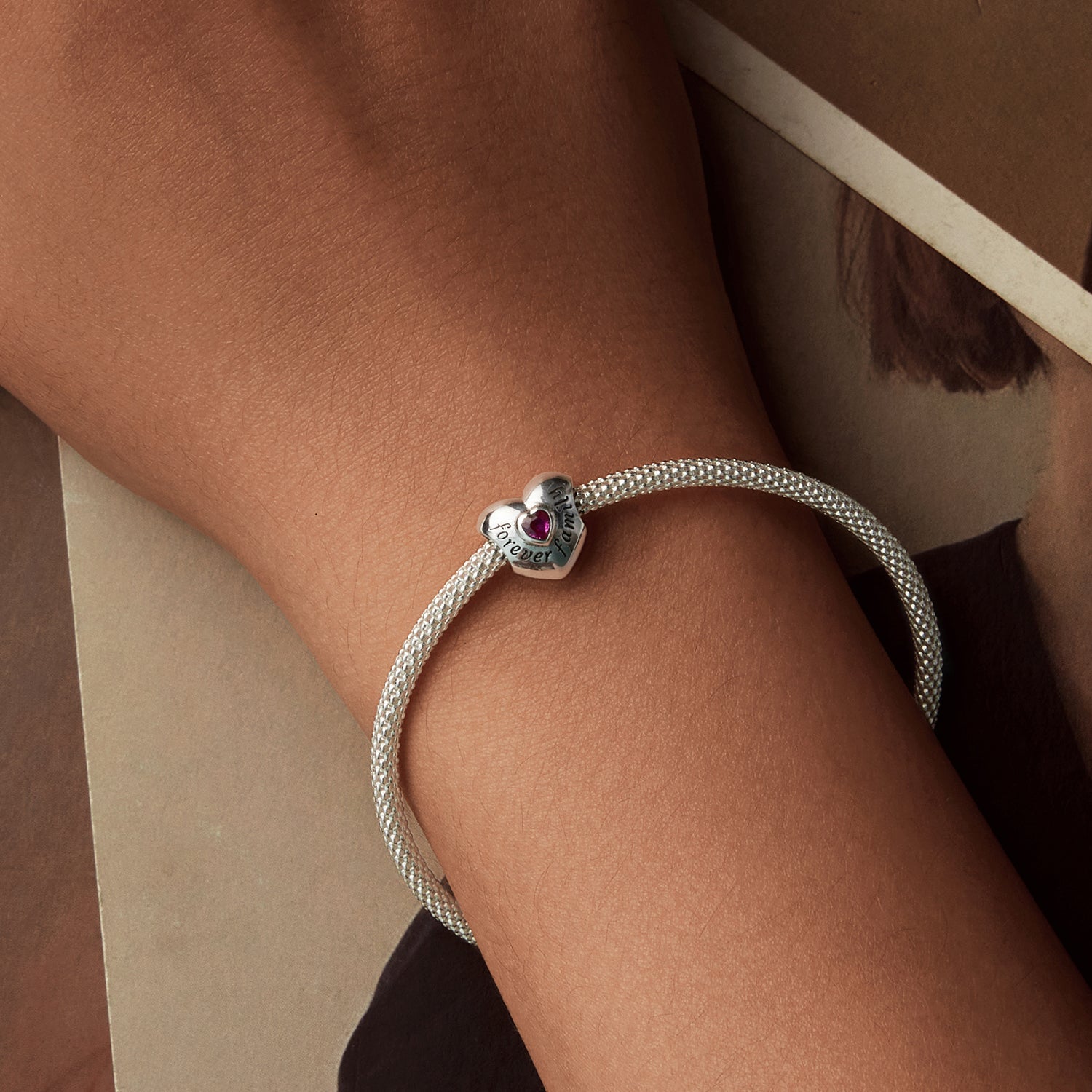 Forever Family Heart Charm