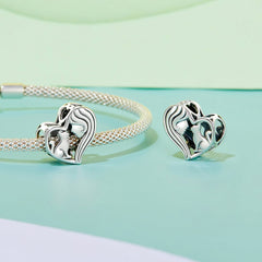 Cat Lover Heart Charm