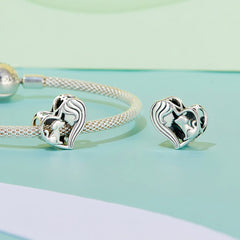 Dog Lover Heart Charm