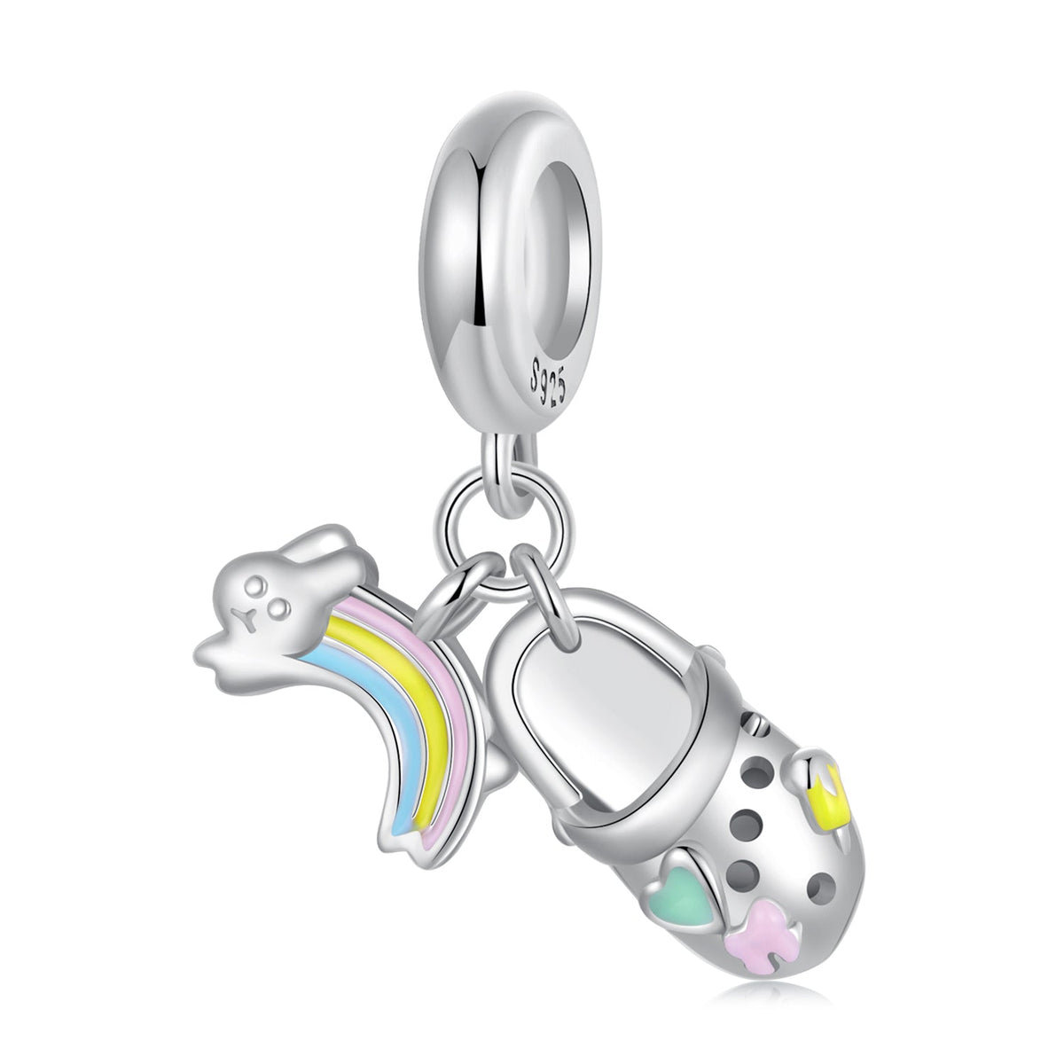Clog Rainbow Dangle Charm