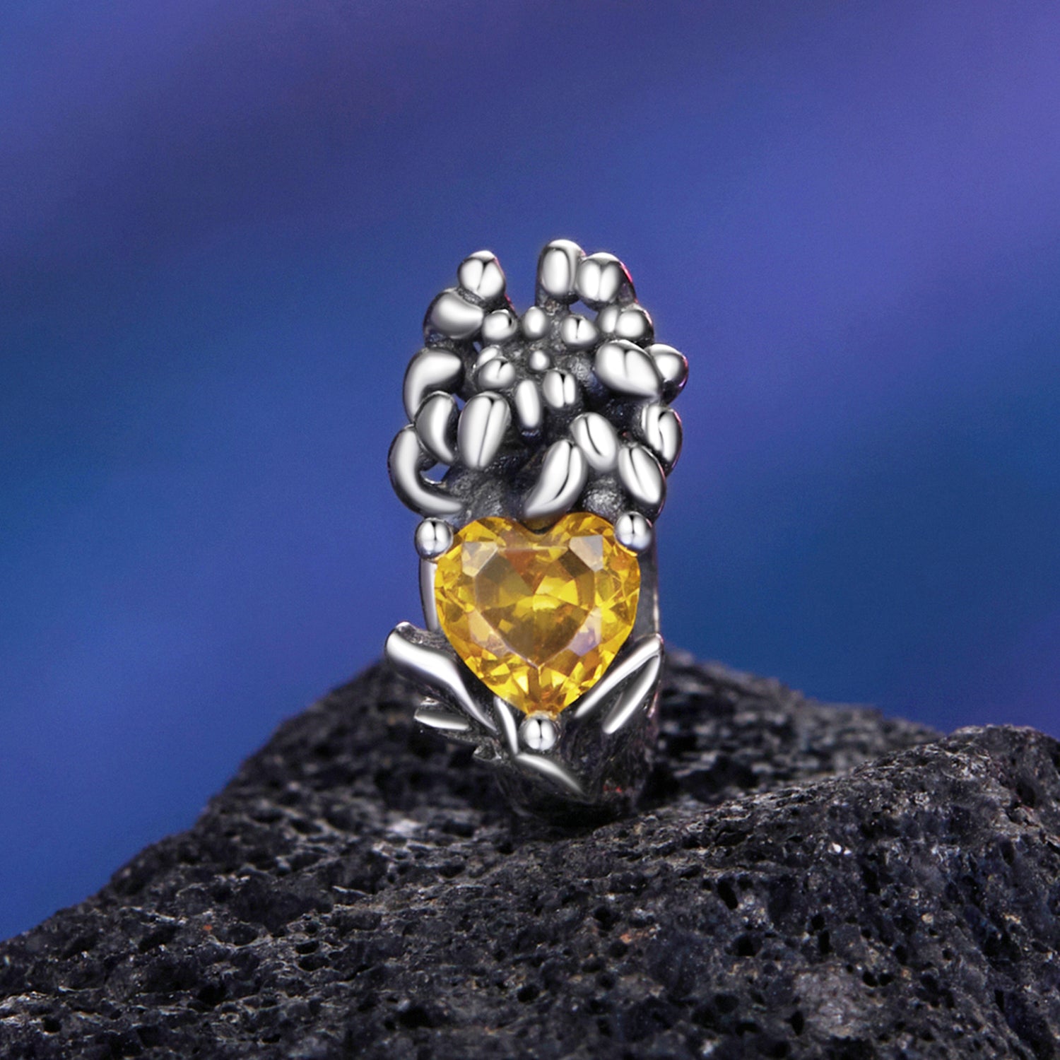 November Birth Flower Charm