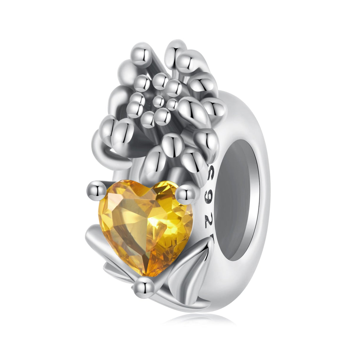 November Birth Flower Charm