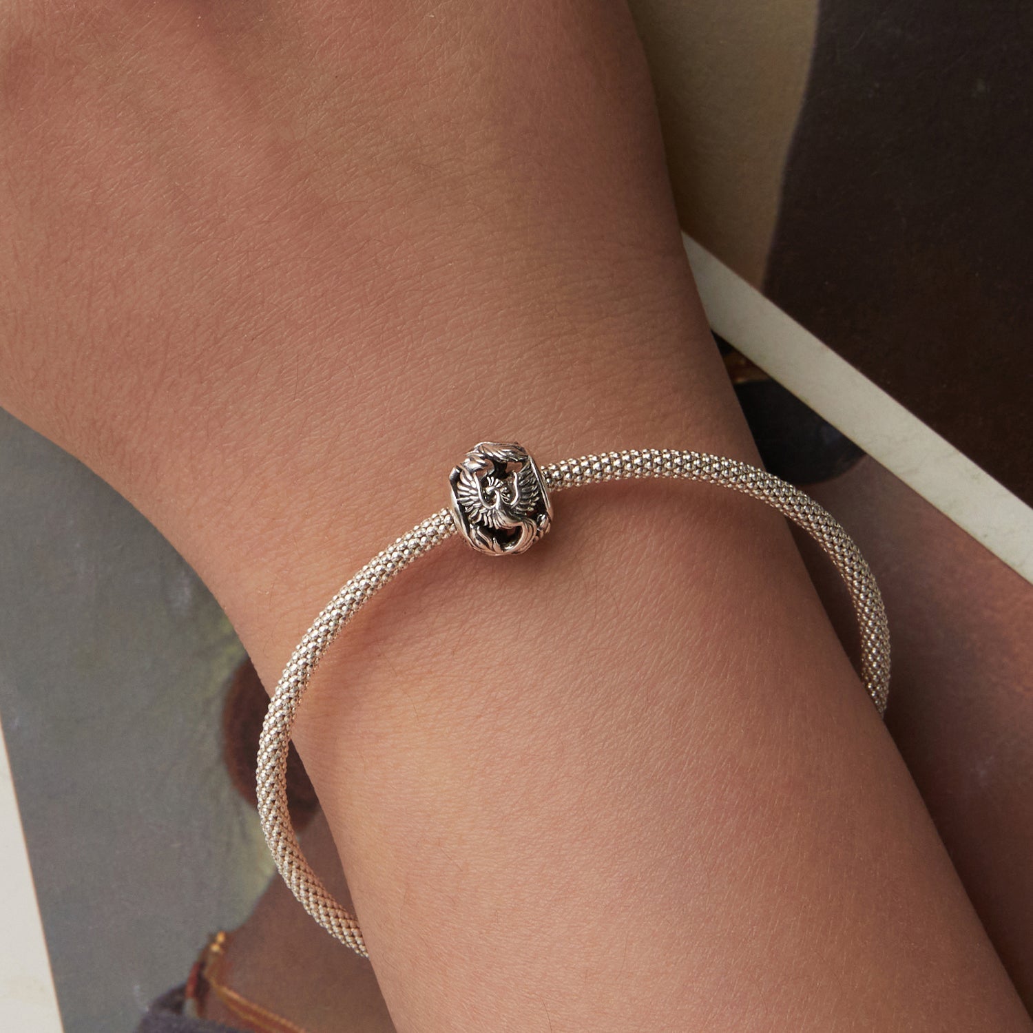 Flying Phoenix Charm