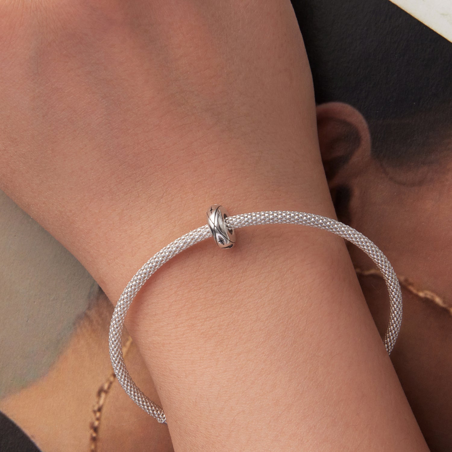 Moon & Star Spacer Charm