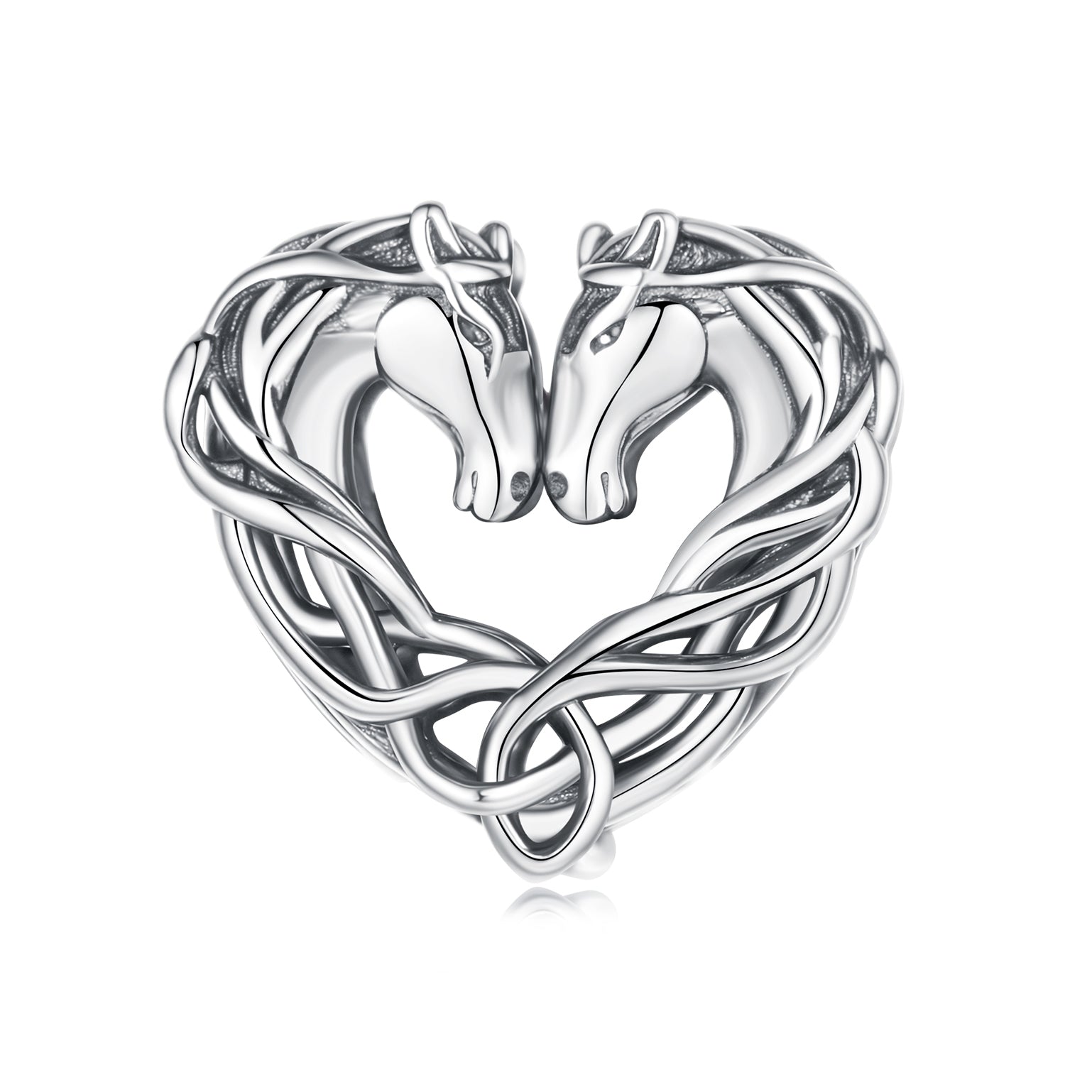 Horse Heart Charm