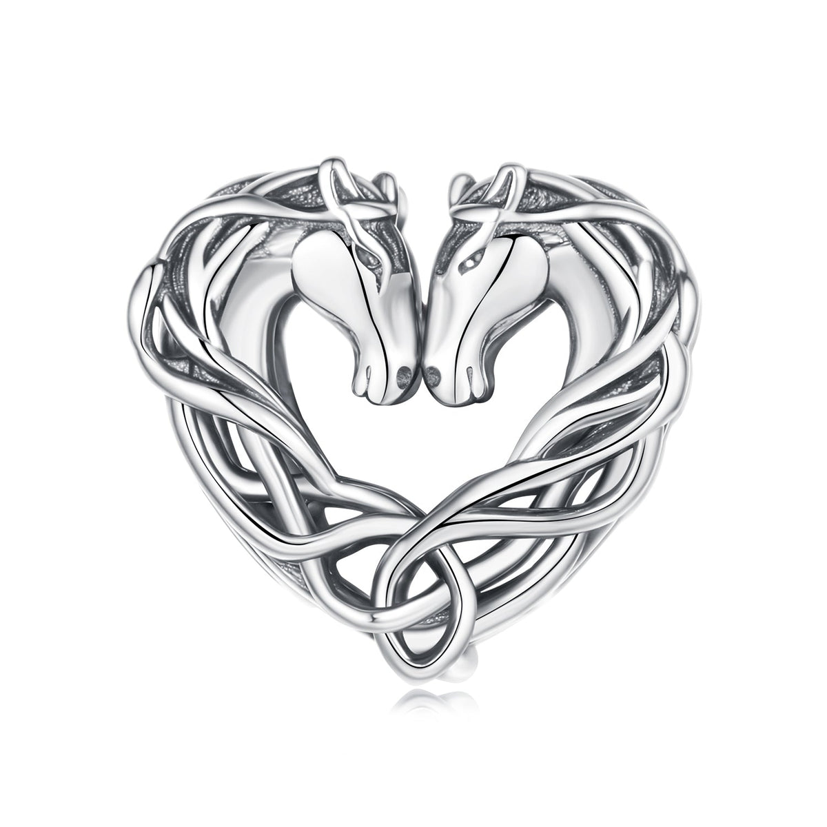 Horse Heart Charm