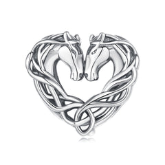 Horse Heart Charm