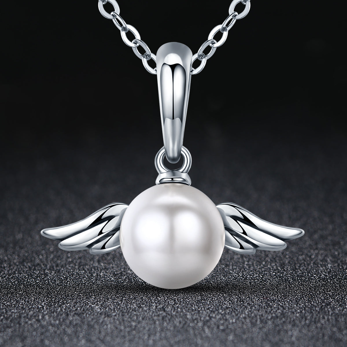 Pearl Angel Wings Charm
