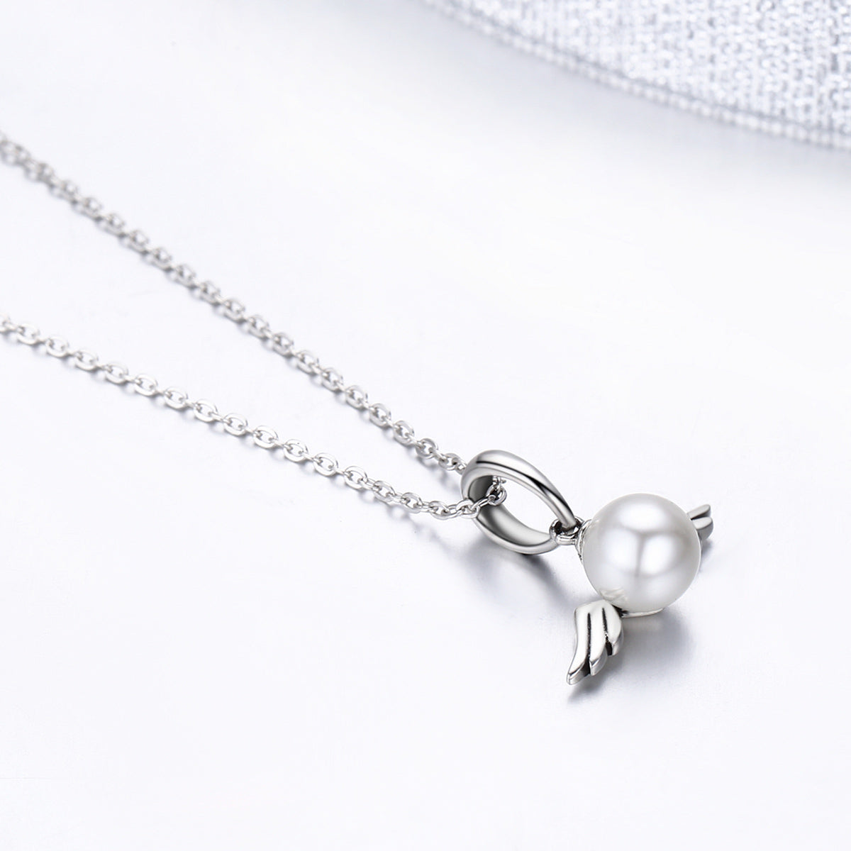 Pearl Angel Wings Charm
