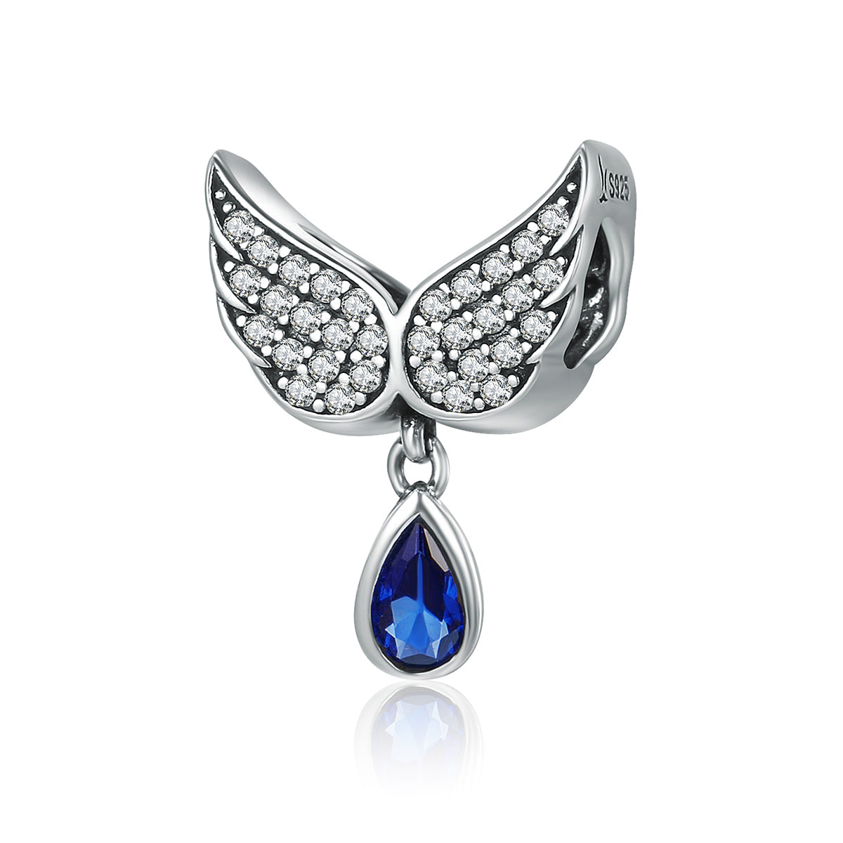 Angel Wings CZ Charm