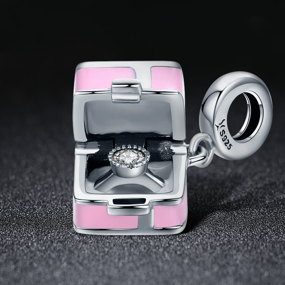 Engagement Box Charm
