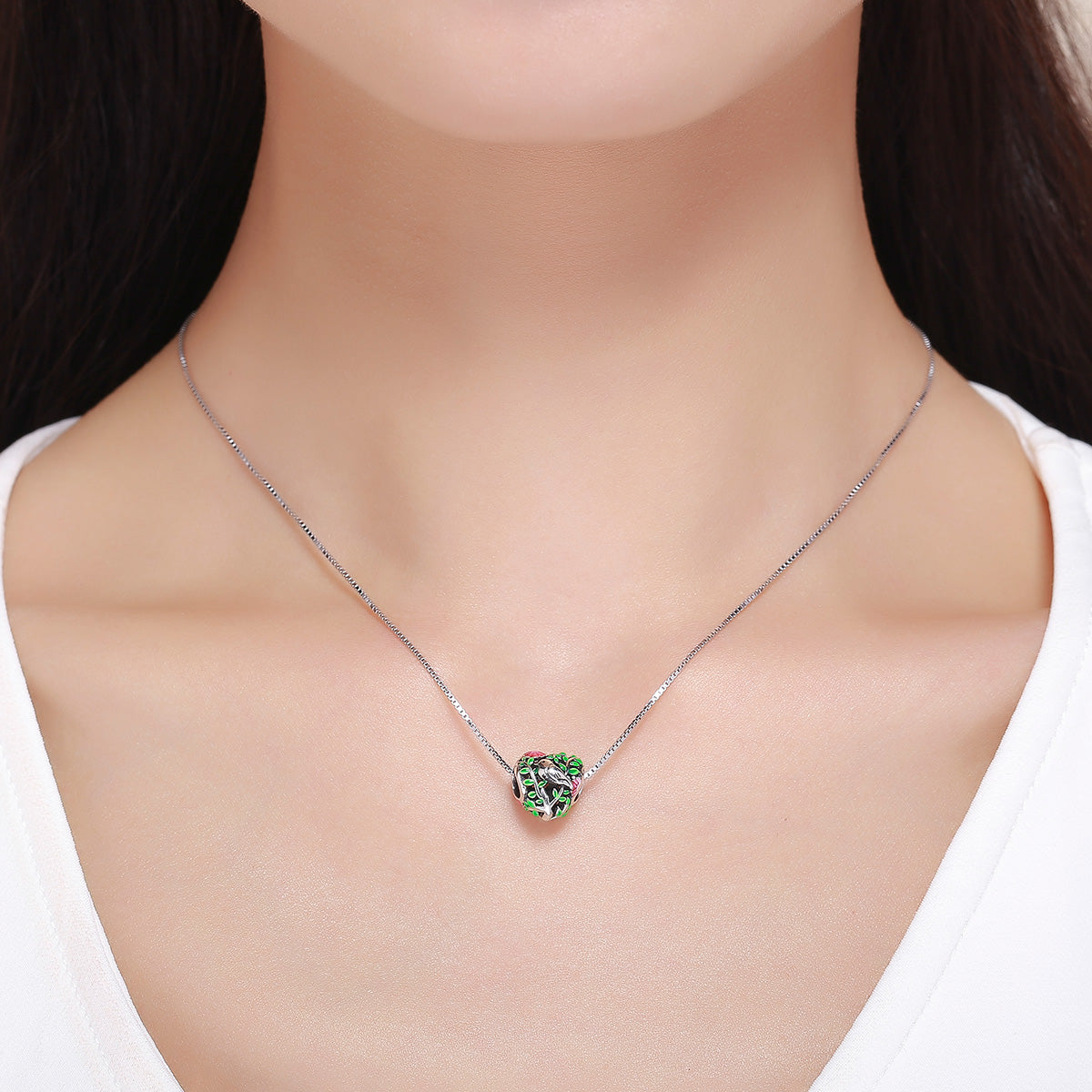 Bird Garden Heart Charm - Lullaboo