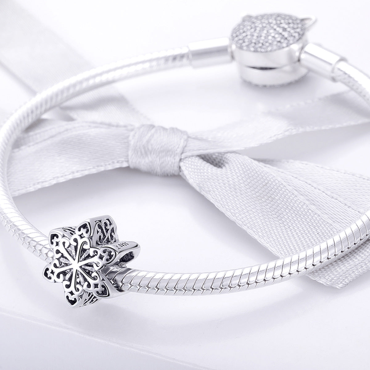Snowflake Silver Charm