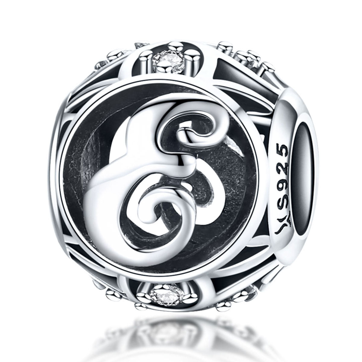 Letter E Pandora Charm NZ | Lullaboo