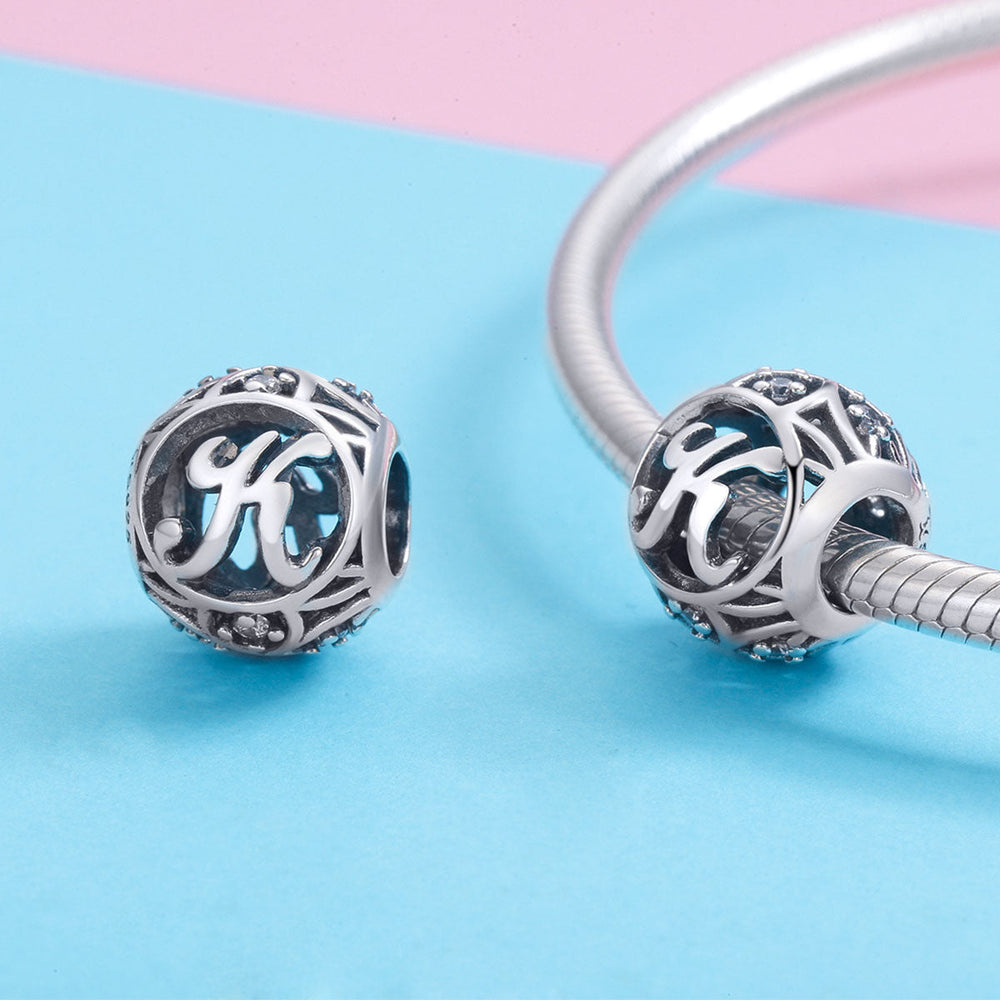 Classic Letter K Charm - Lullaboo