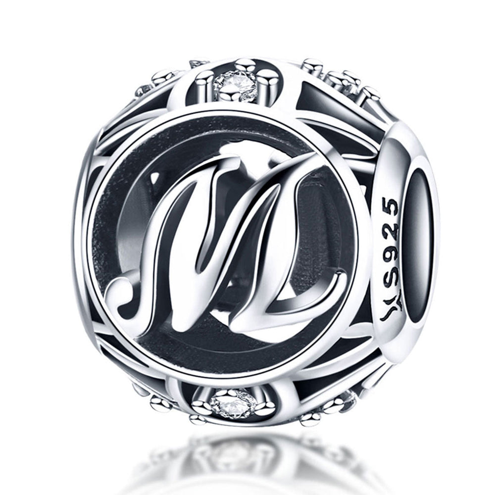 Letter M Pandora Charm NZ | Lullaboo
