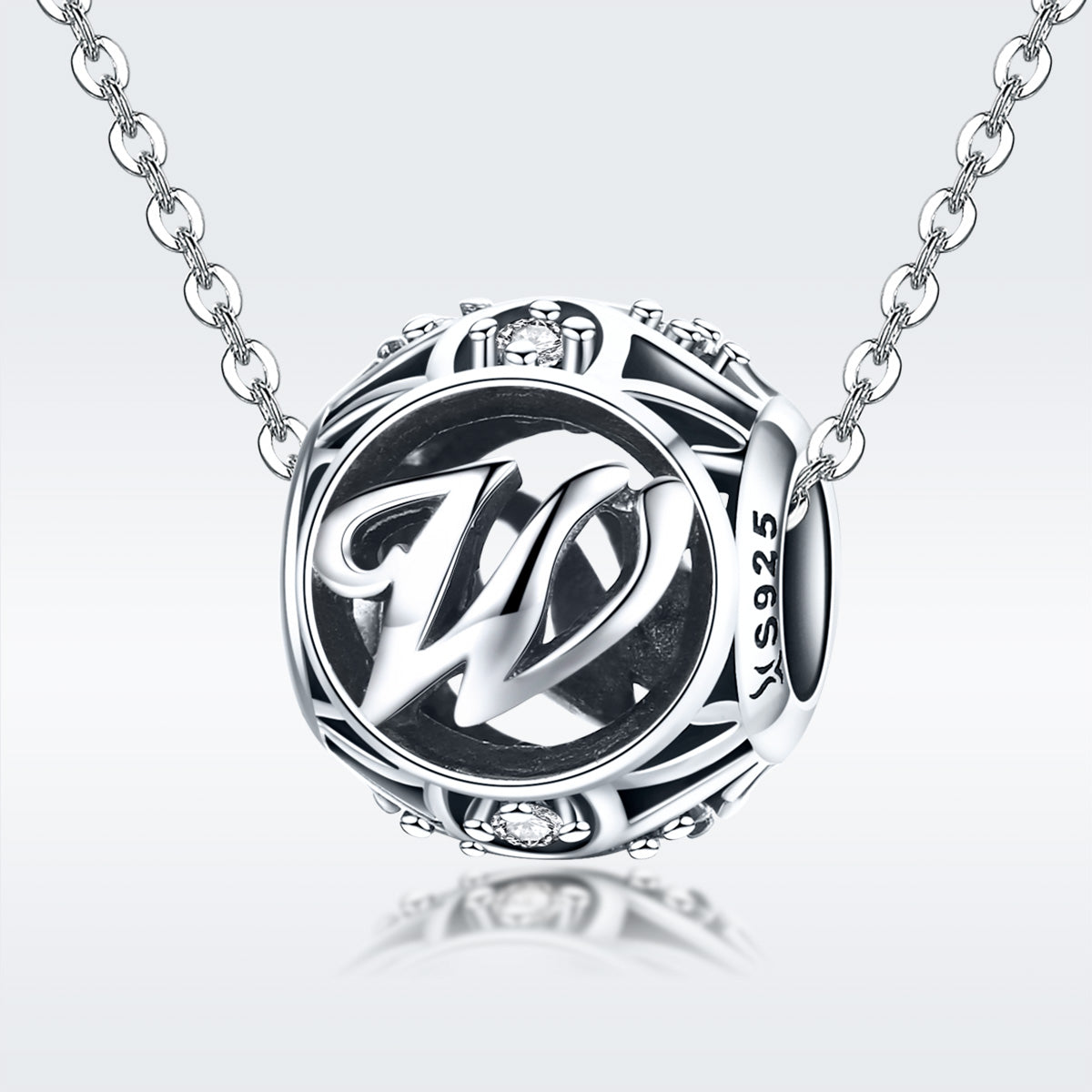 Classic Letter W Charm - Lullaboo