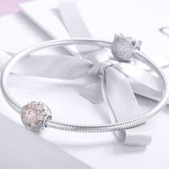 Rose Gold Blooming Flower Charm - Lullaboo