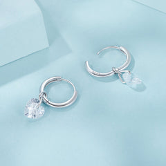 Dainty Heart Drop Earrings