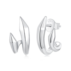 Geometric Double Layer Stud Earrings