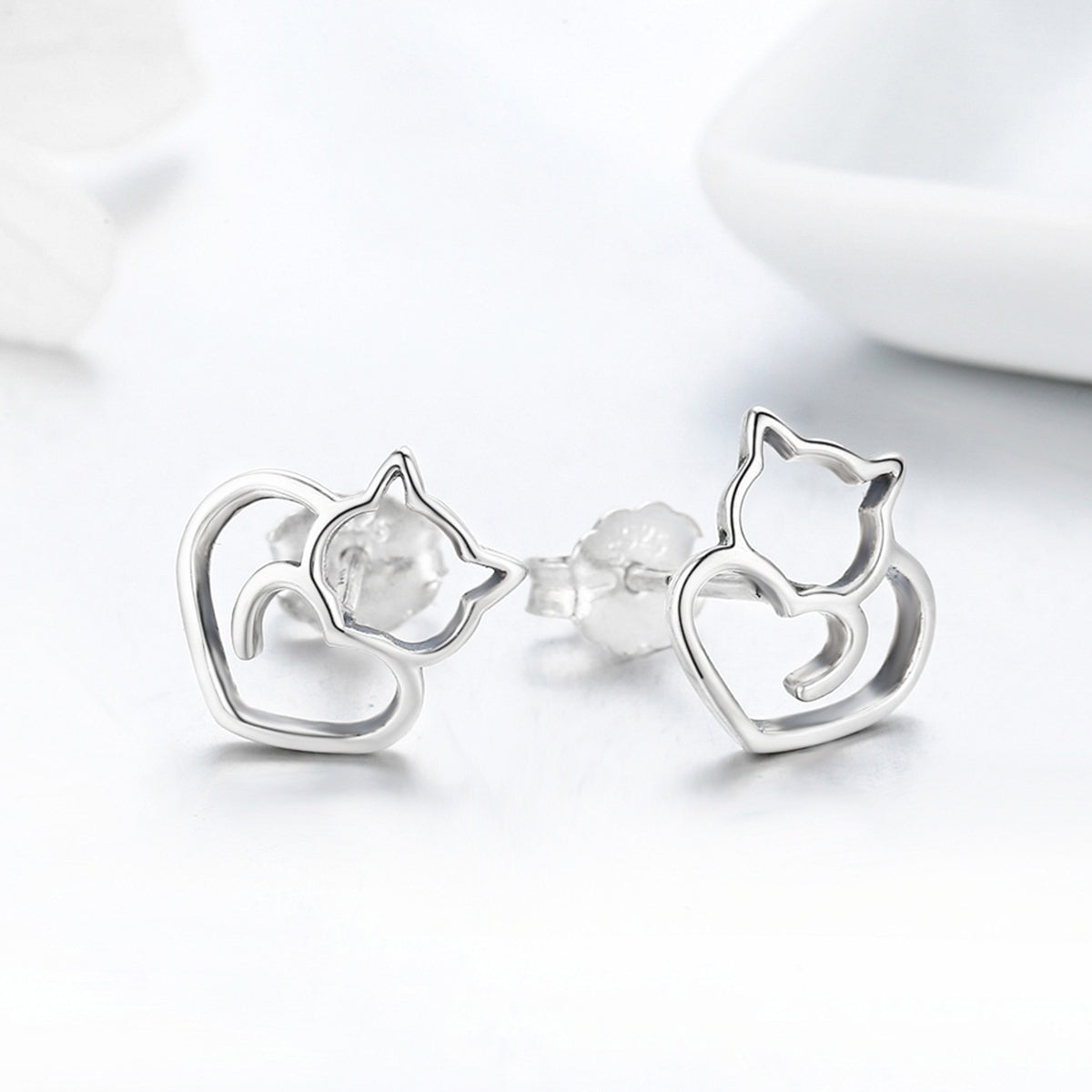 Cat Lover Stud Earrings