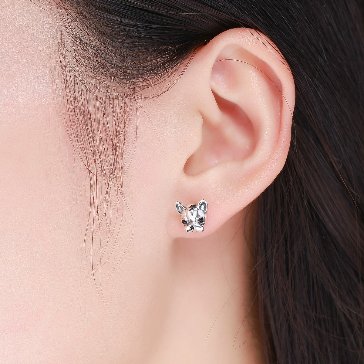 French Bulldog Stud Earrings