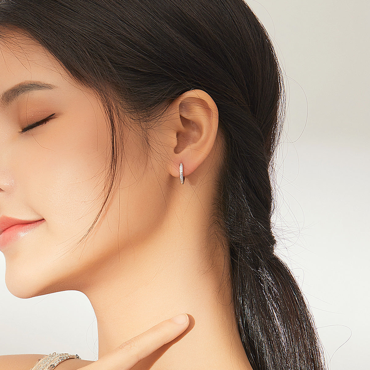 CZ Tear Drop Earrings