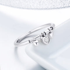 Hanging Hearts Ring