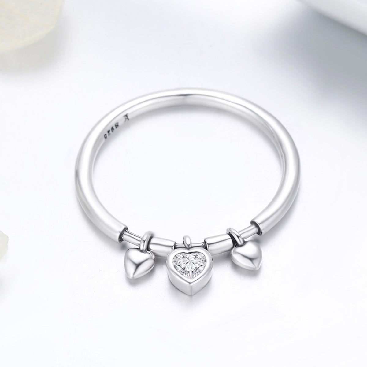 Hanging Hearts Ring