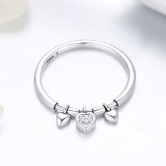Hanging Hearts Ring