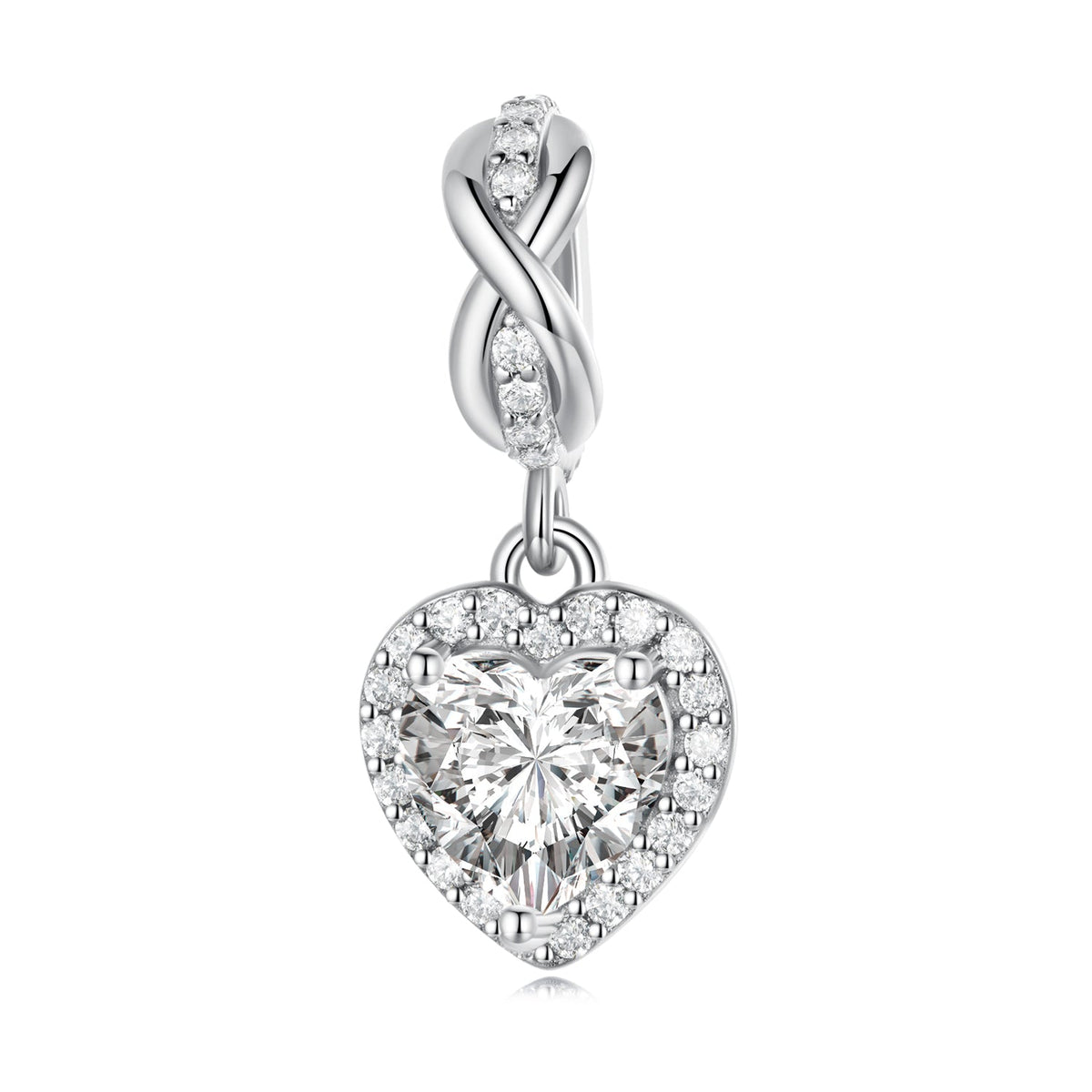 Shining Heart Pendant Charm NZ | Lullaboo