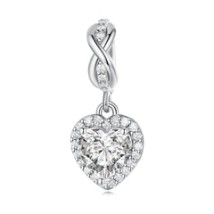 Shining Heart Pendant Charm NZ | Lullaboo