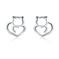 Cat Lover Stud Earrings