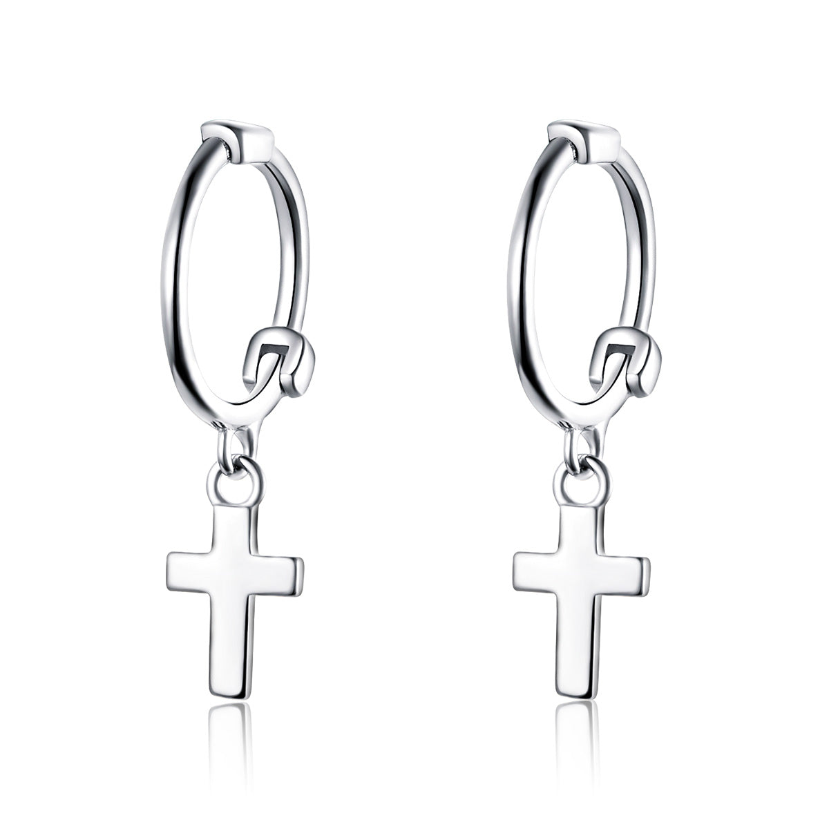 Cross Dangly Earrings