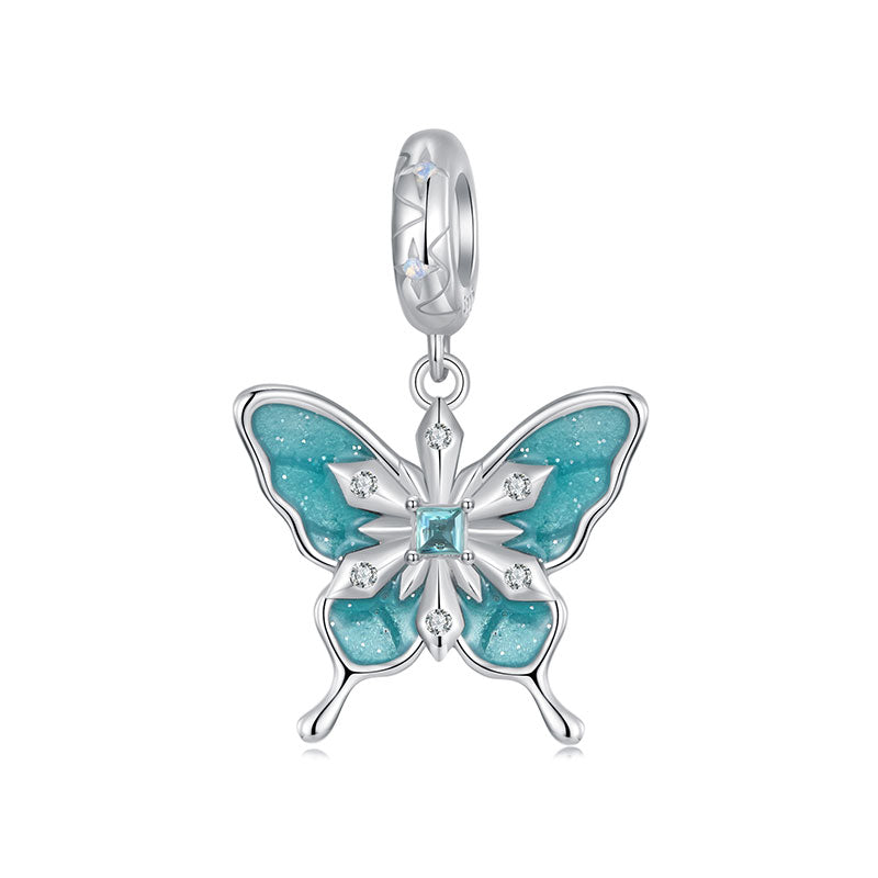 Snowflake Butterfly Dangle Charm